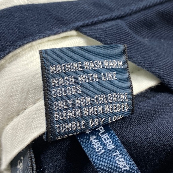 Polo by Ralph Lauren Pants Mens 35x30  Blue Cotton Preston Chino Trousers Preppy - Picture 12 of 13